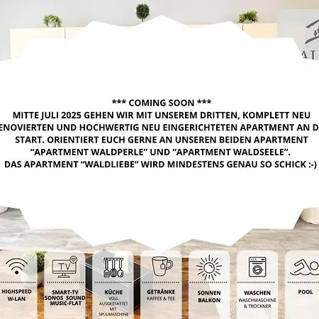 Neu Exklusives Waldliebe Mit Indoor-pool, Sauna, Lage Und Ausblick In Natur, Hunde Willkommen Apartment Schonach im Schwarzwald